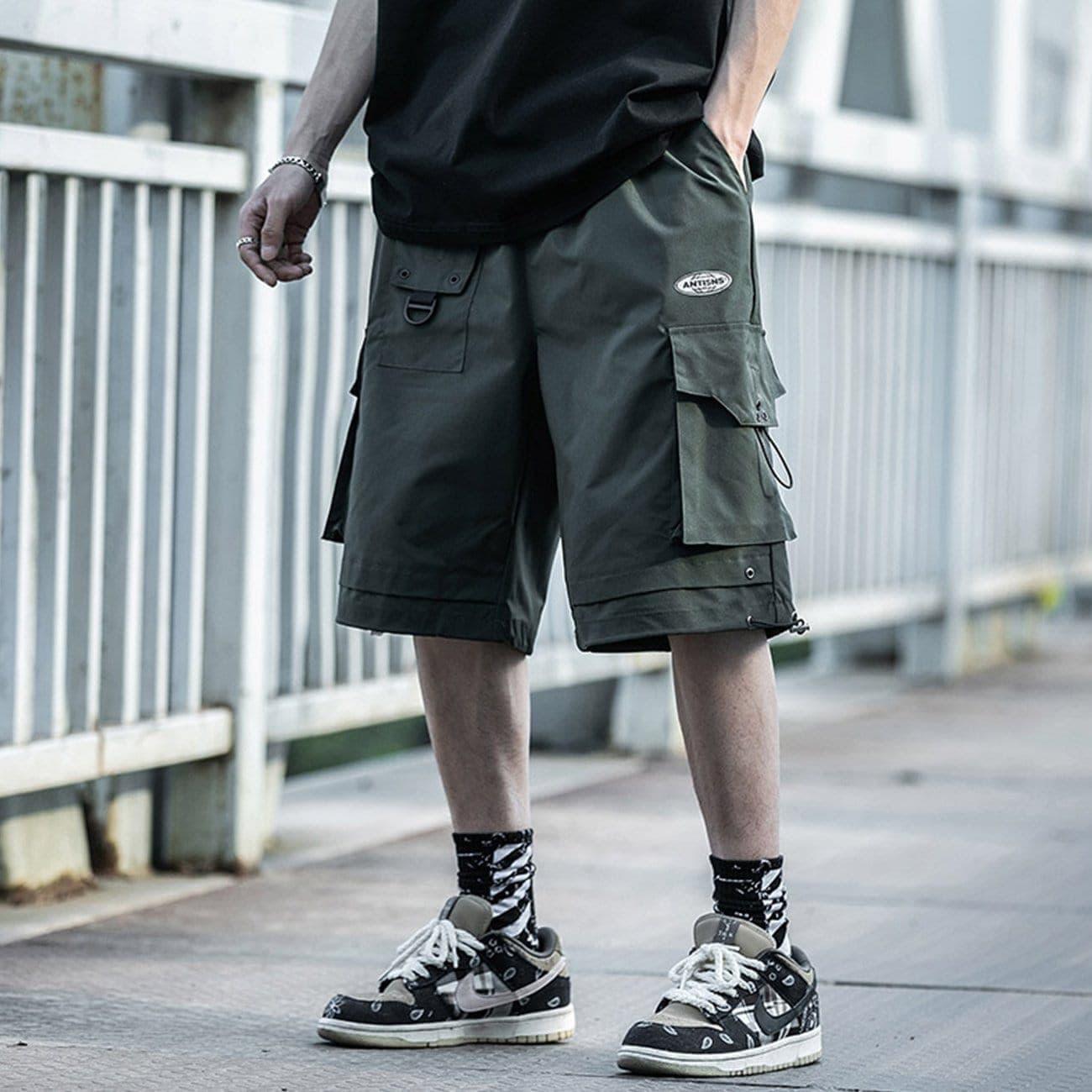 Punk Big Pockets Cargo Shorts