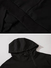 Irregular Zipper Big Pocket Jacket