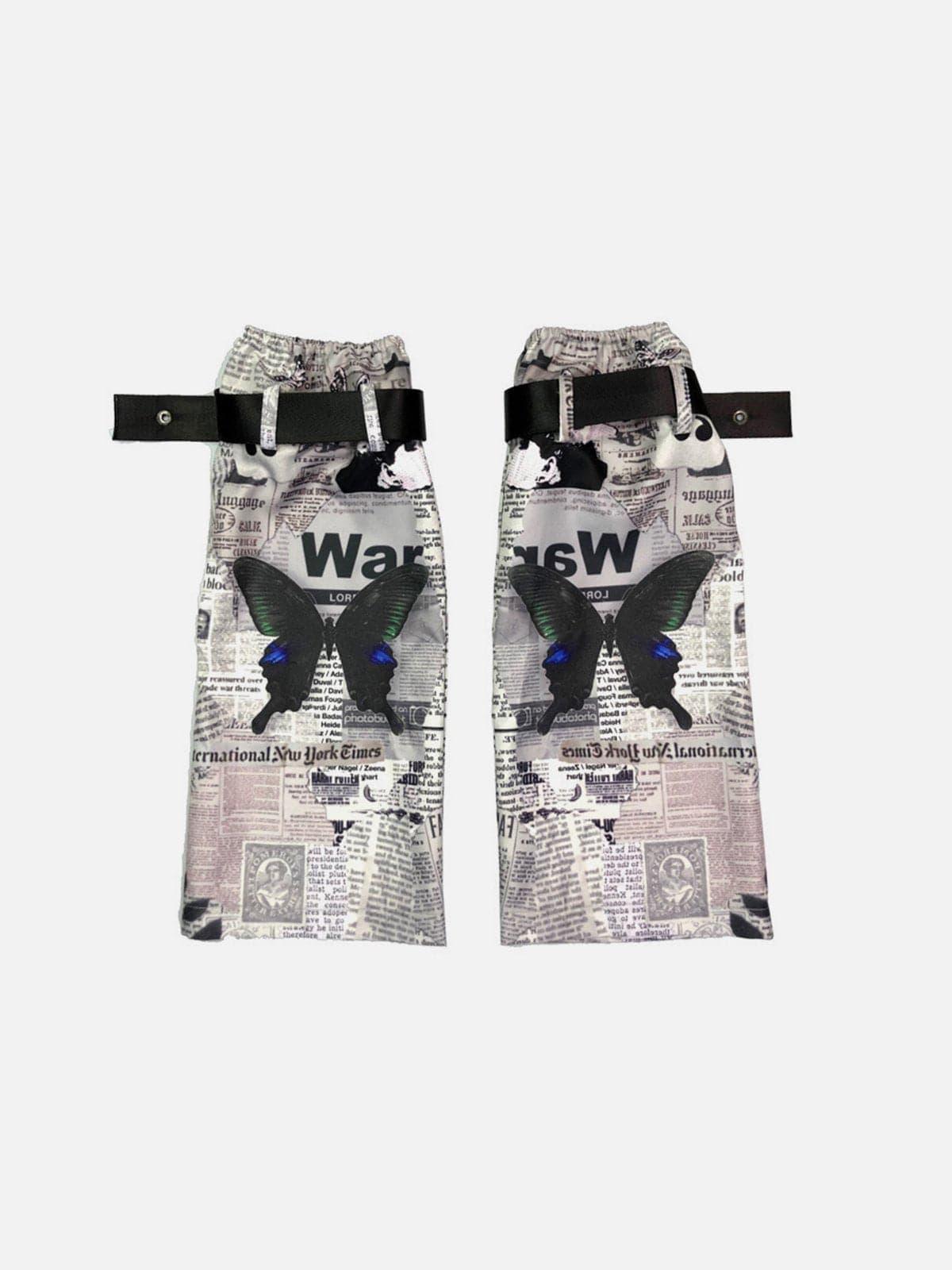 Butterfly Print Adjustable Knee Leg Sets