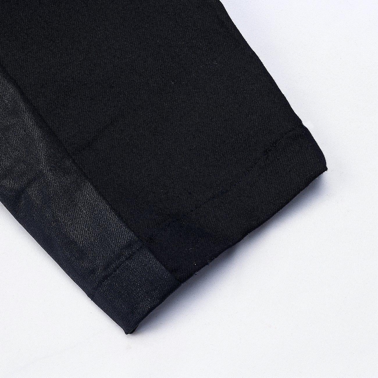 Side Patchwork PU Cargo Pants