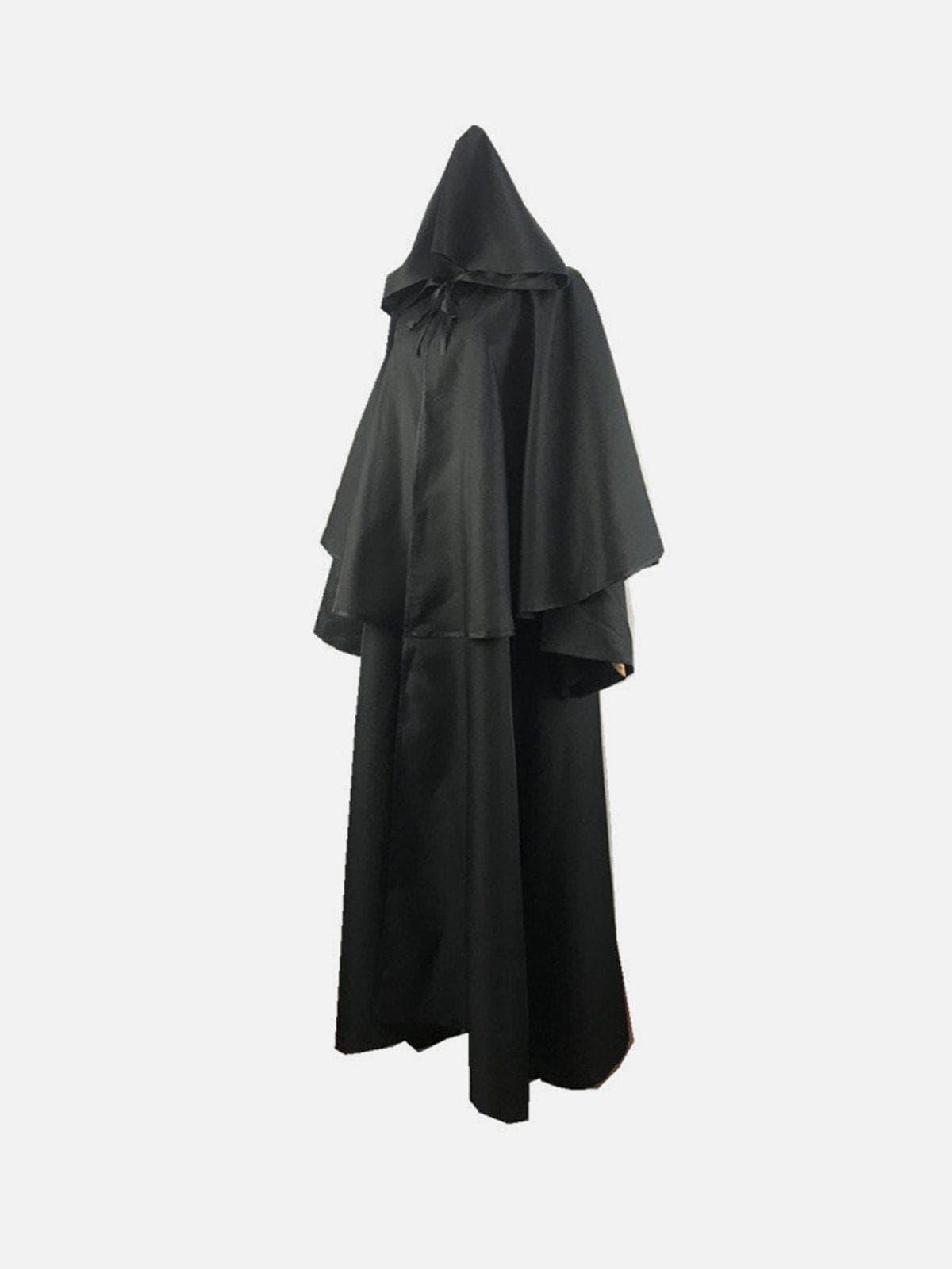 Patchwork Straps Cloak