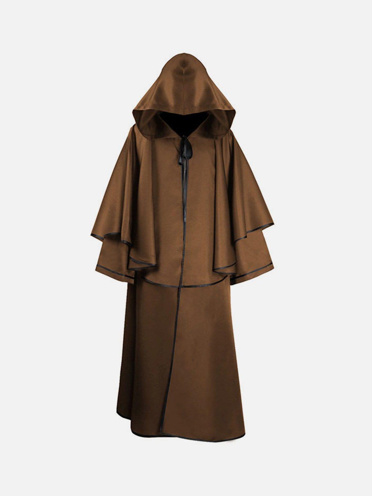 Punk Hooded Wizard Long Sleeve Cape