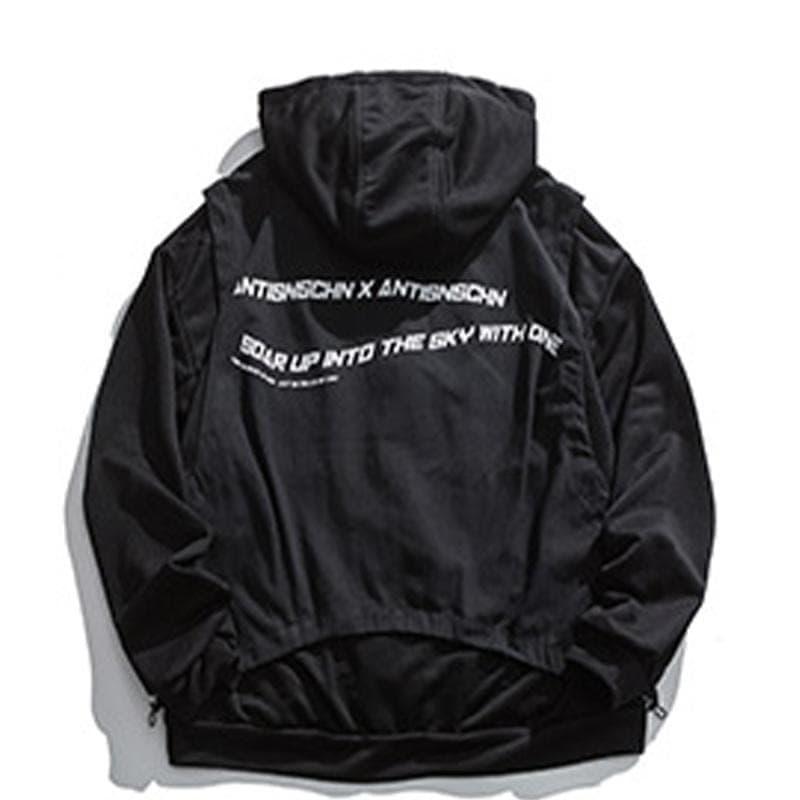Fake Two Piece Splicing Jacket