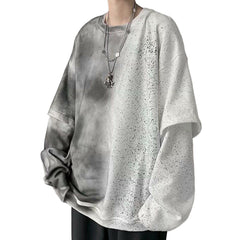 Dark Fake Two Tie Dye Sweatshirt
