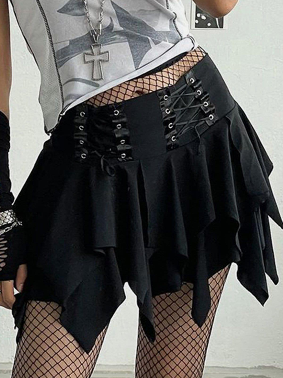 Straps Irregular Skirt