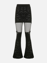 Hollow Flared Pants