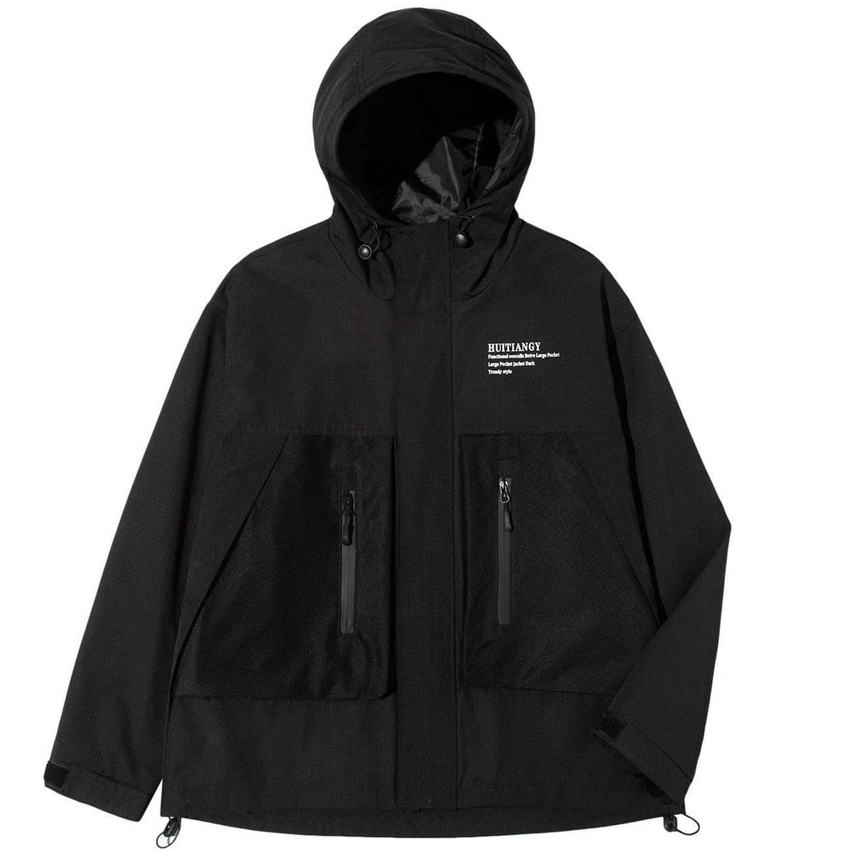 Stitched Zipper Pocket Jacket
