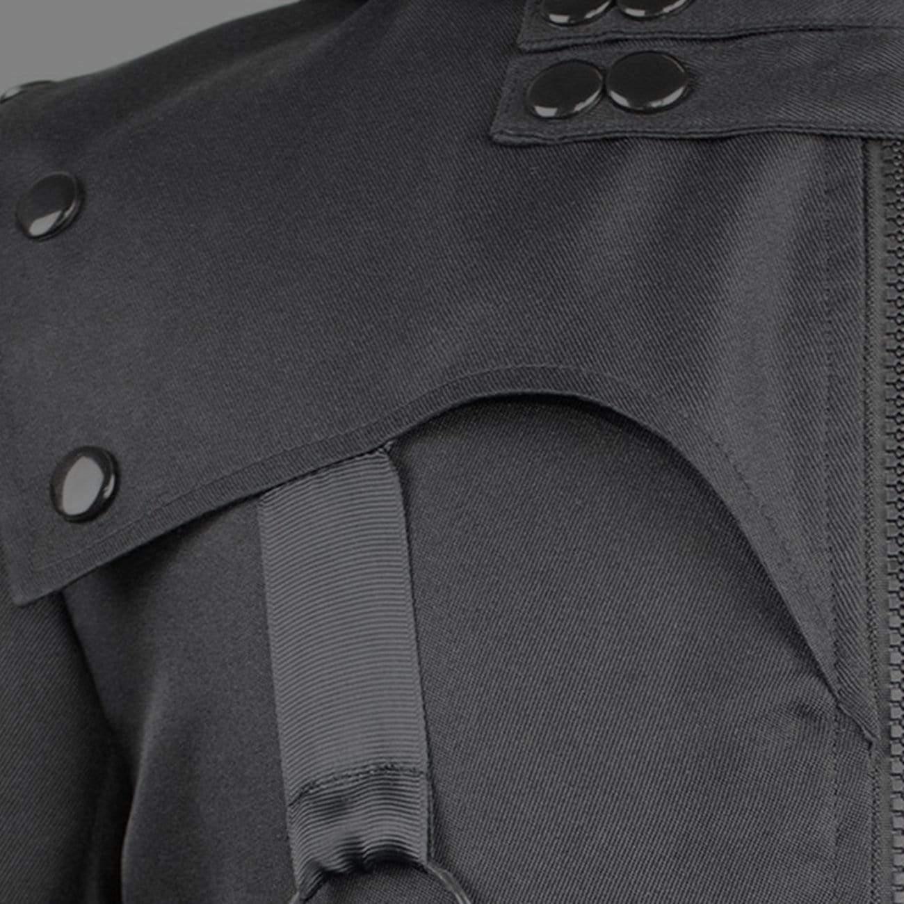 Dark Irregular Ribbons Long Jacket