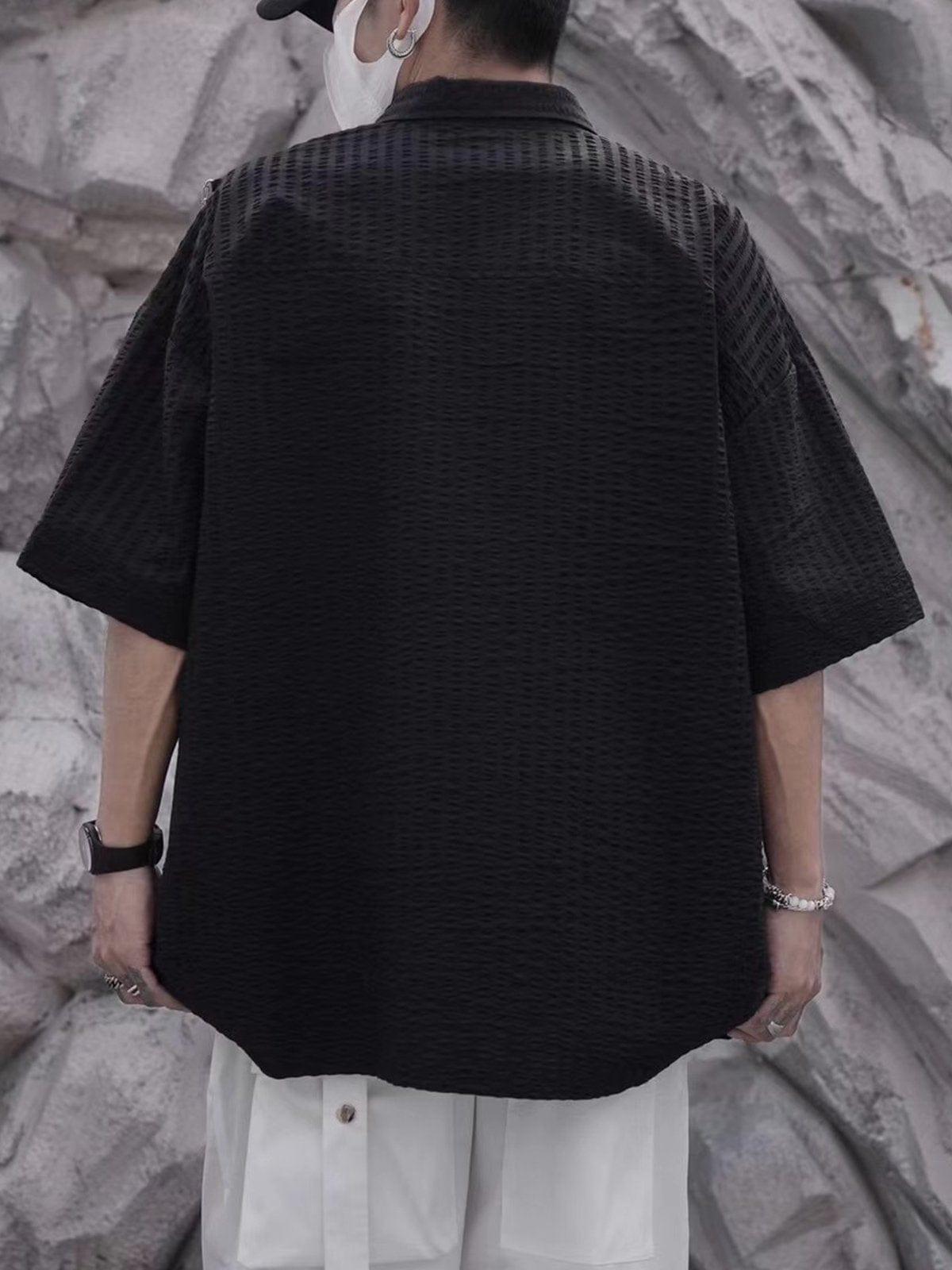 Shoulder Chain Short Sleeve Shirt