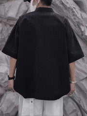 Shoulder Chain Short Sleeve Shirt