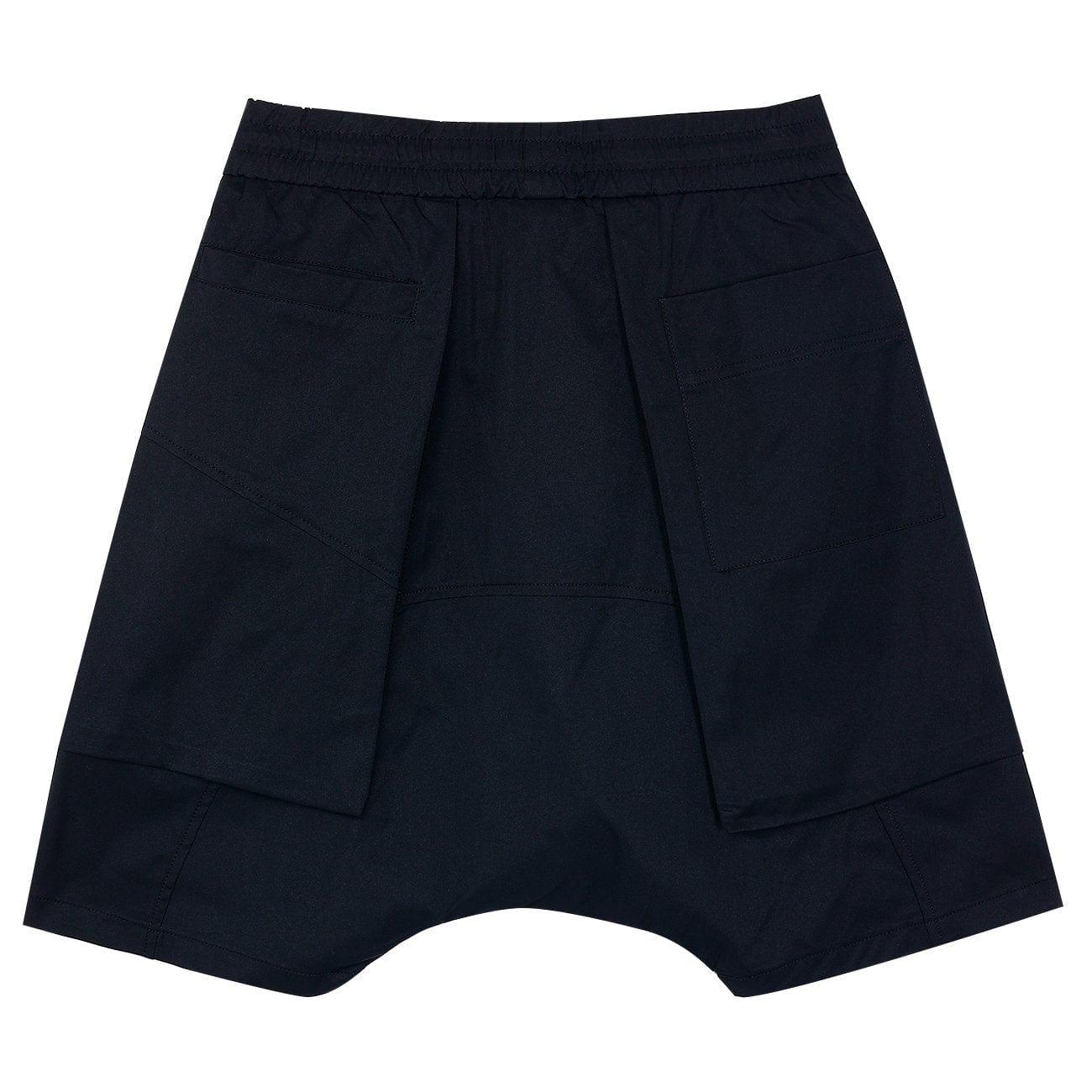 Dark Patchwork Wide Leg Shorts
