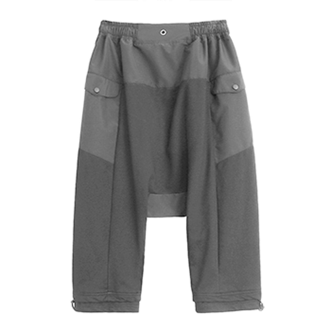 Multi Pockets Drawstring Calf Pants