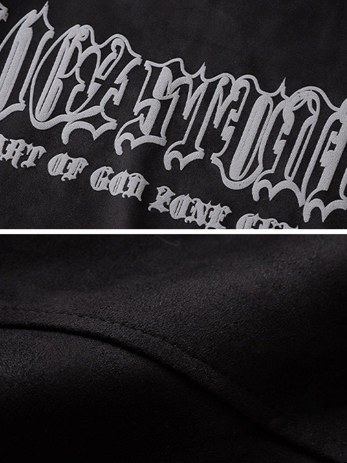 Reflective Moon Suede Sweatshirt