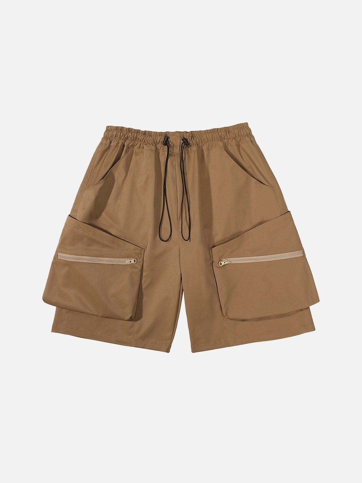 Big Pocket Zip Up Cargo Shorts