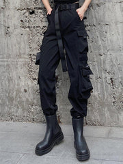 Personalized Belt Multi Pockets Cargo Pants