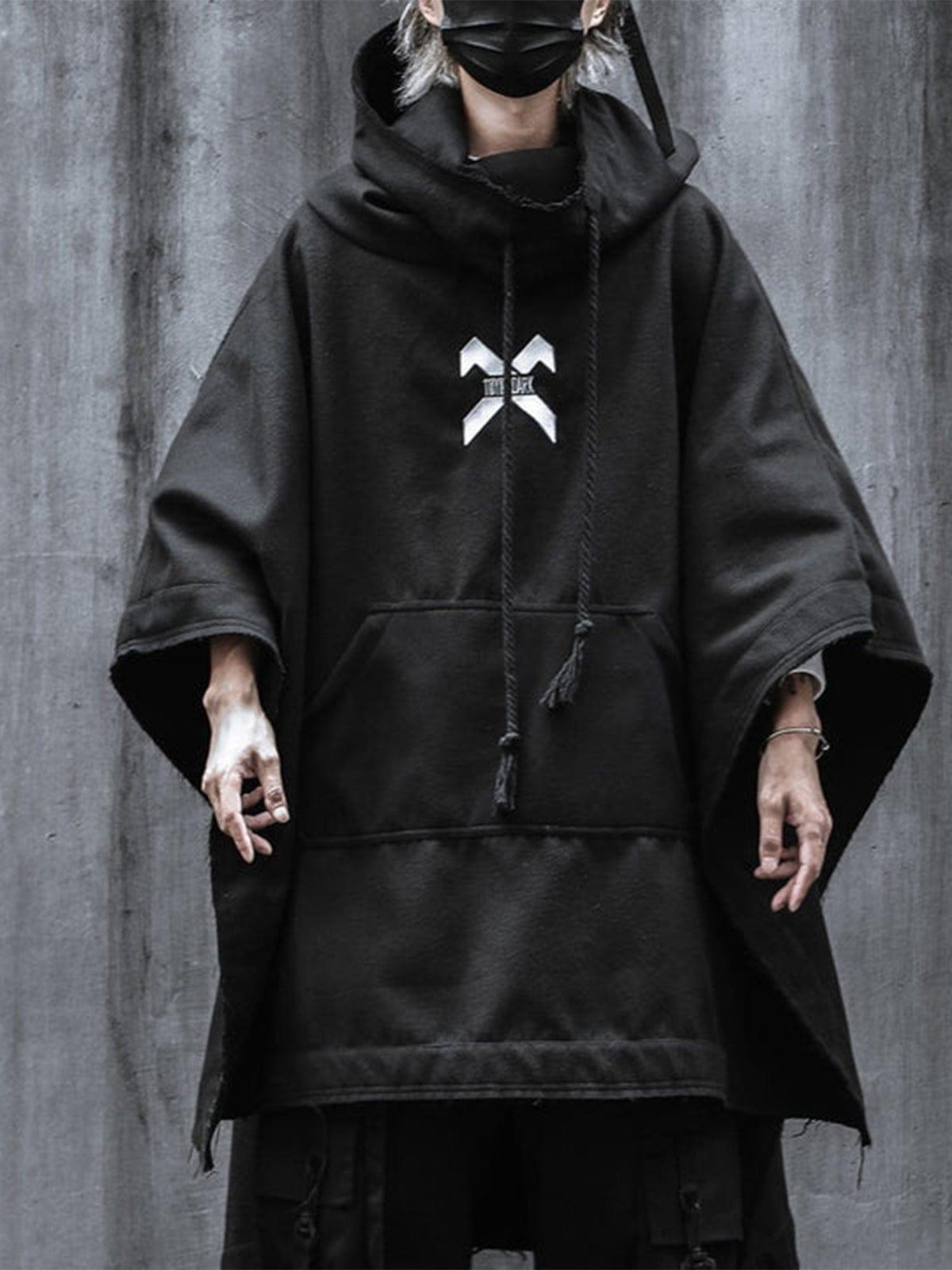 Dark Oversized Wizard Cloak Hoodie