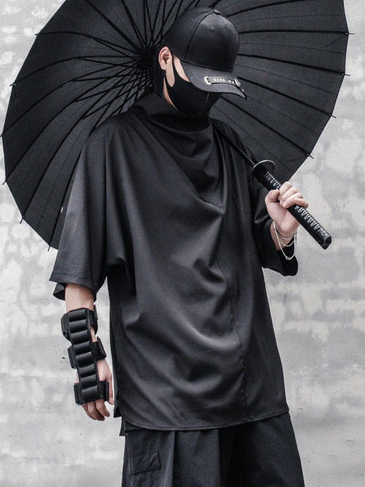 Turtleneck Bat Sleeve Tee