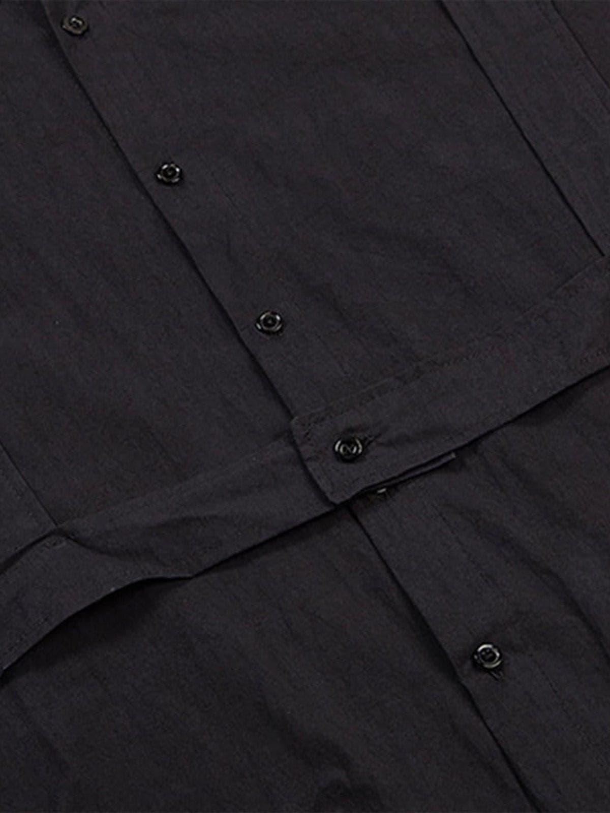 Dark Function Strap Oversized Long Sleeve Shirt