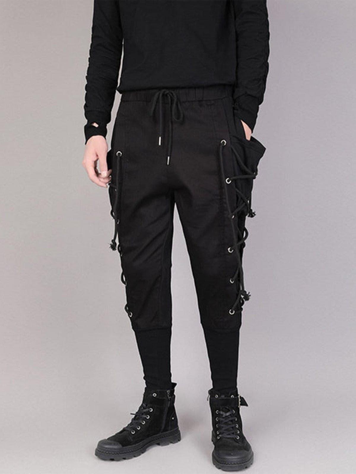 Drawstring Webbing Function Pants