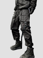 Function Multi Pockets Ribbons Pants