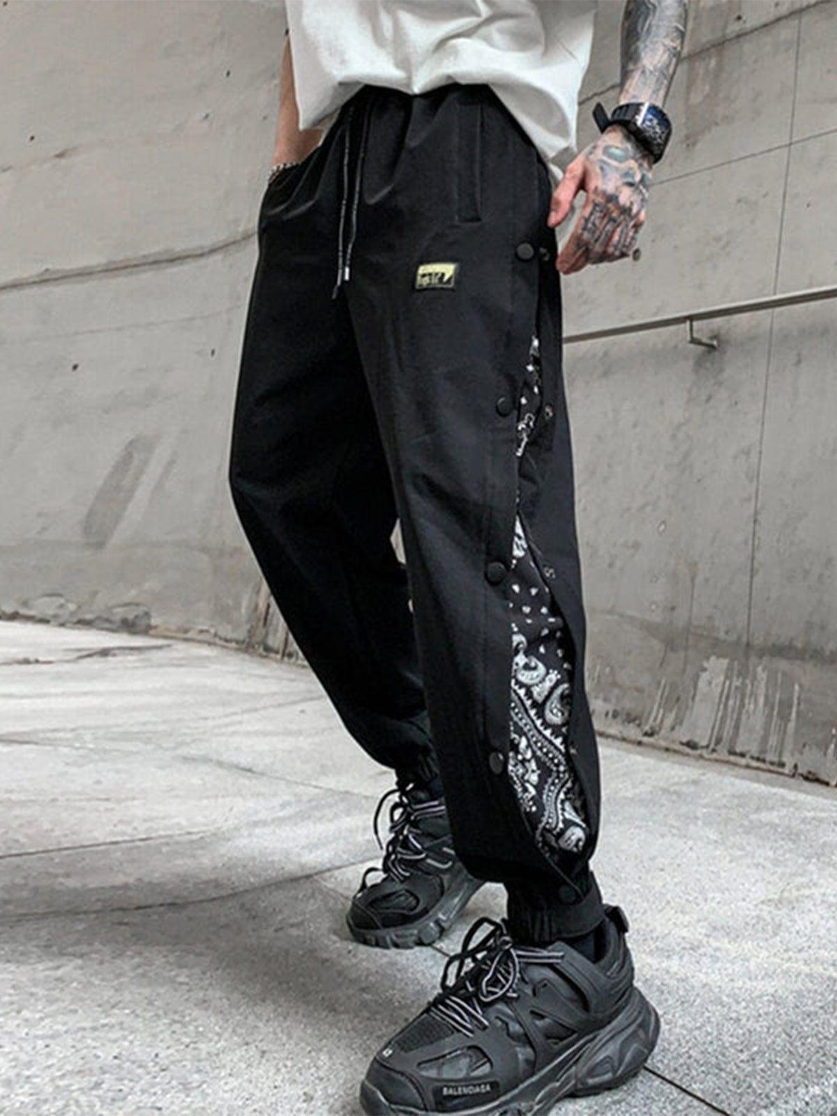 Side Bandana Patchwork Cargo Pants