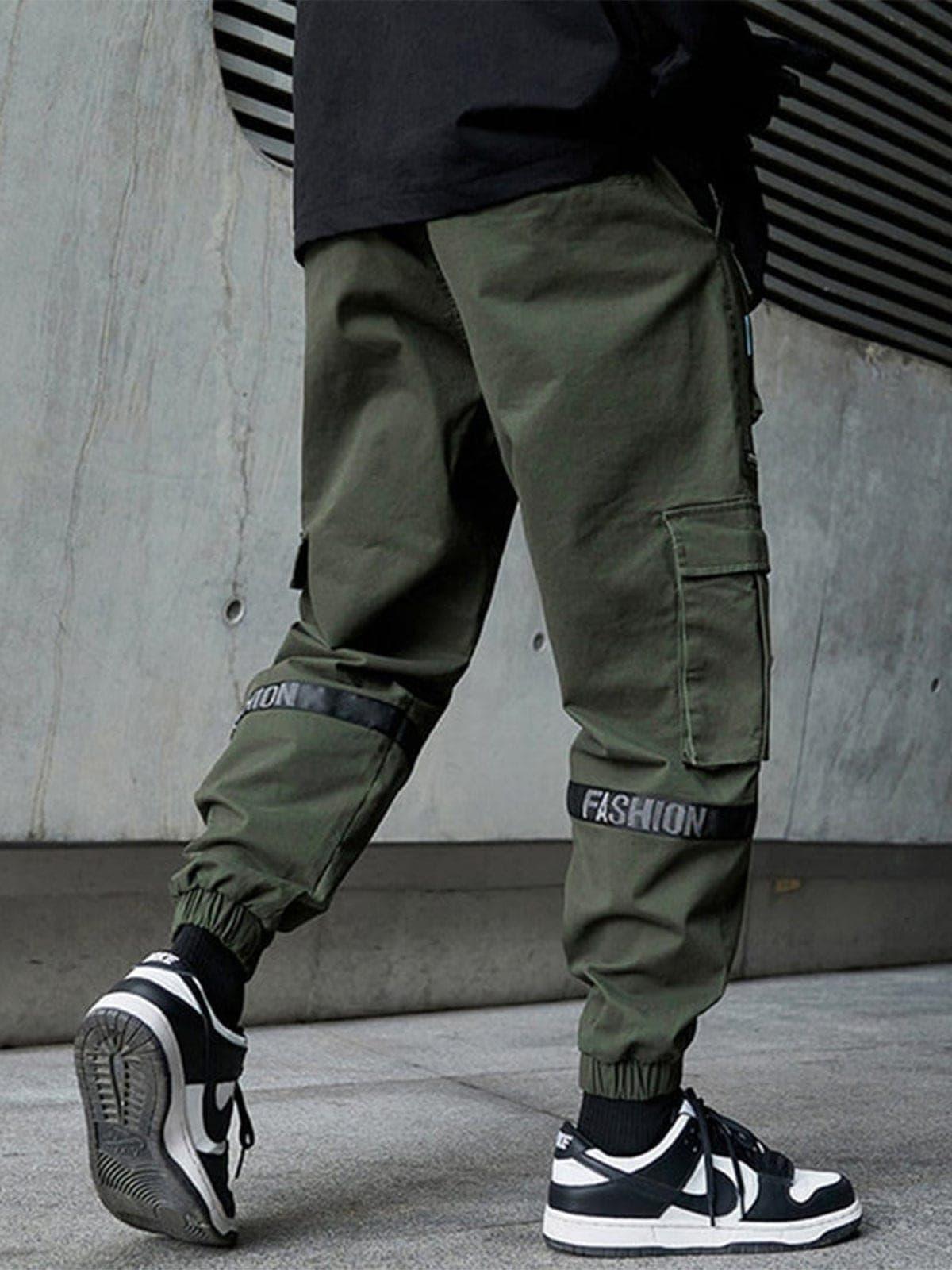 Techwear Multi Pockets Print Cargo Pants