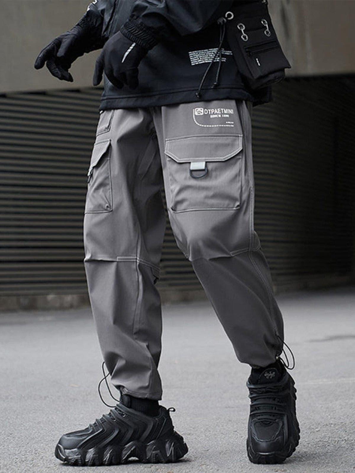 Bright Line Drawstring Cargo Pants