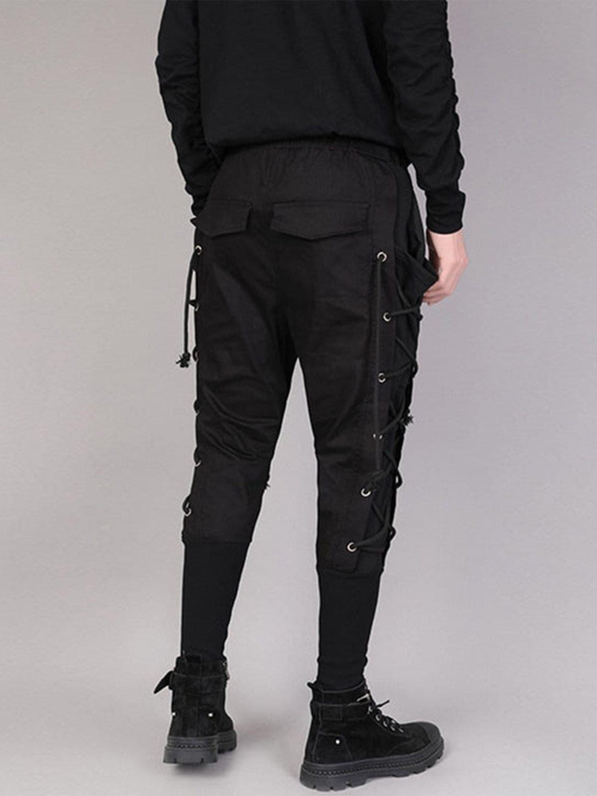 Drawstring Webbing Function Pants