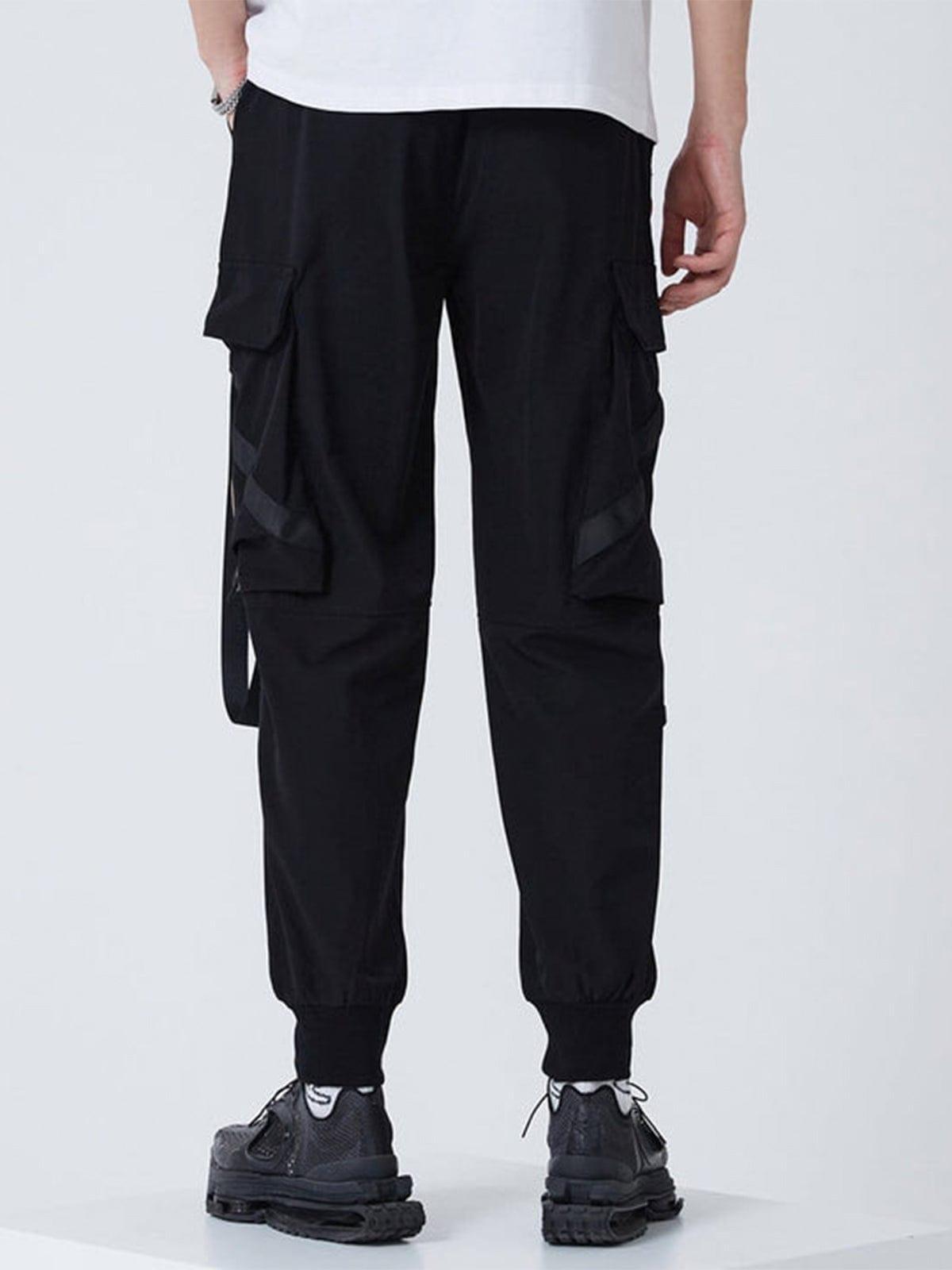Ribbons Drawstring Function Cargo Pants