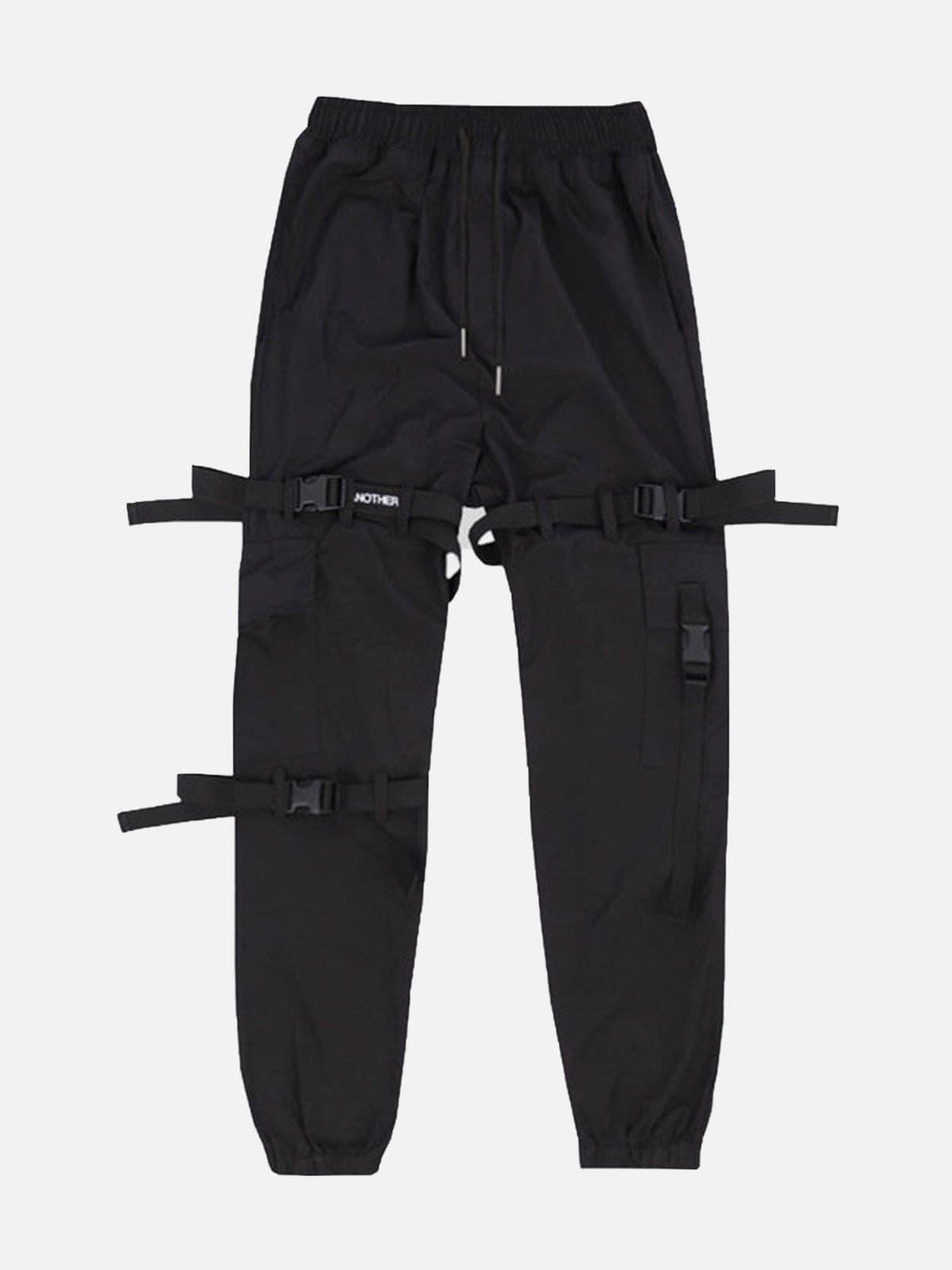 Techwear Multi Pockets Ribbons Cargo Pants