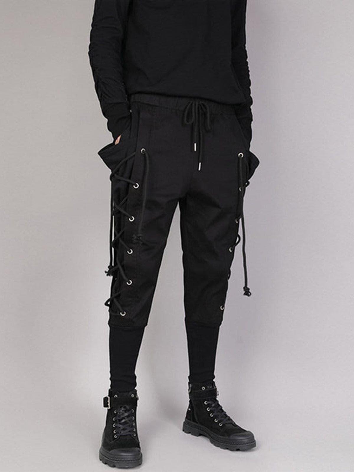 Drawstring Webbing Function Pants