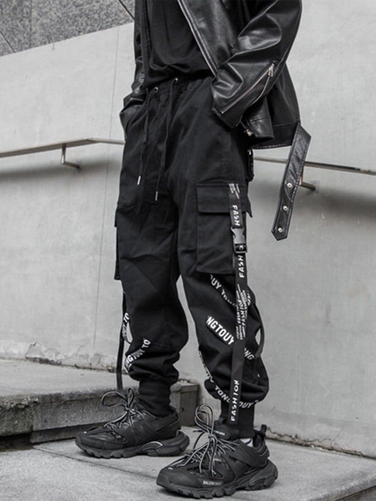 Combat Ribbons letter Cargo Pants