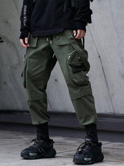 Function Buttons Ribbons Stereoscopic Pockets Cargo Pants