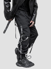 Combat Ribbons letter Cargo Pants