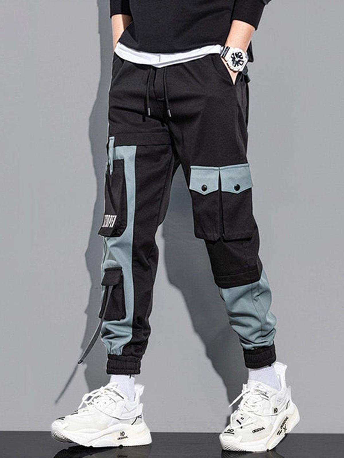 Techwear Patchwork Pockets Cargo Pants