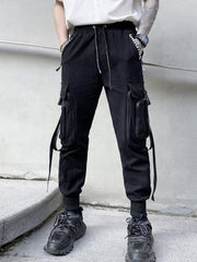 Side Zipper Pockets Cargo Pants