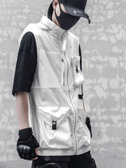 Multi Pockets Detachable Hat Tactical Vest