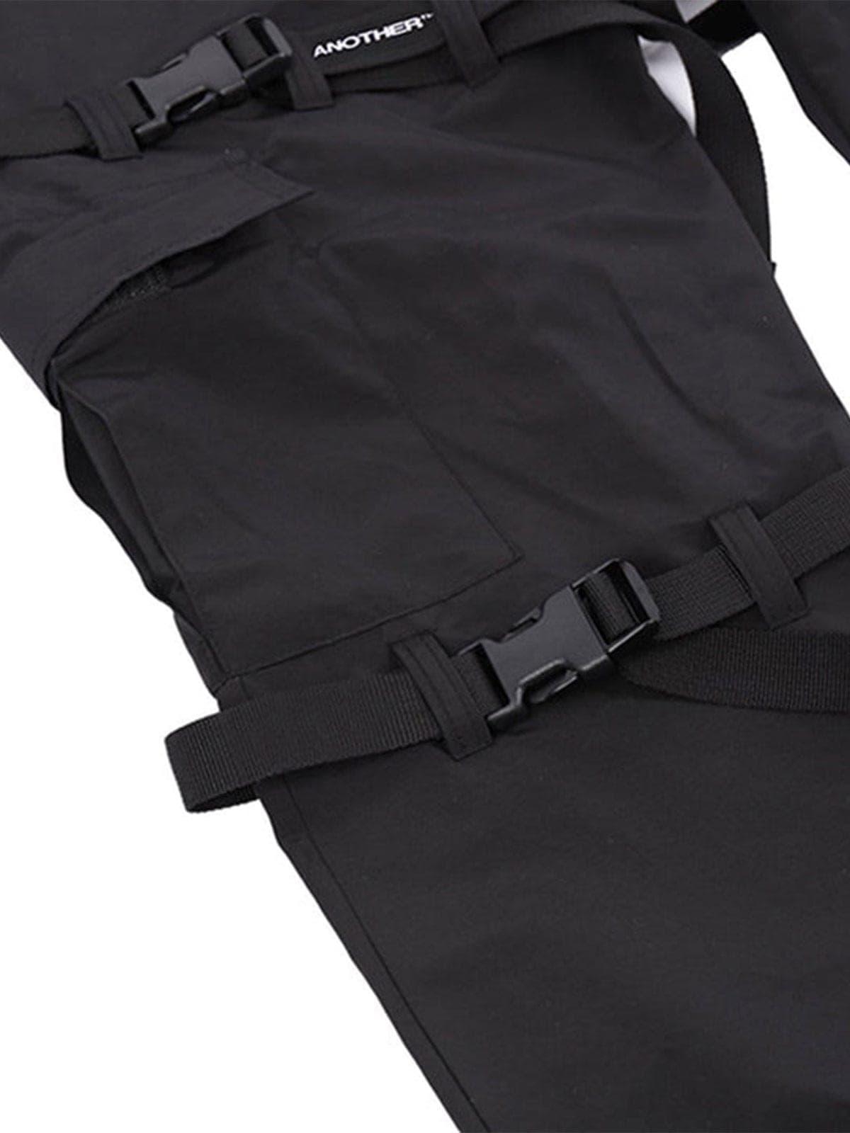 Techwear Multi Pockets Ribbons Cargo Pants