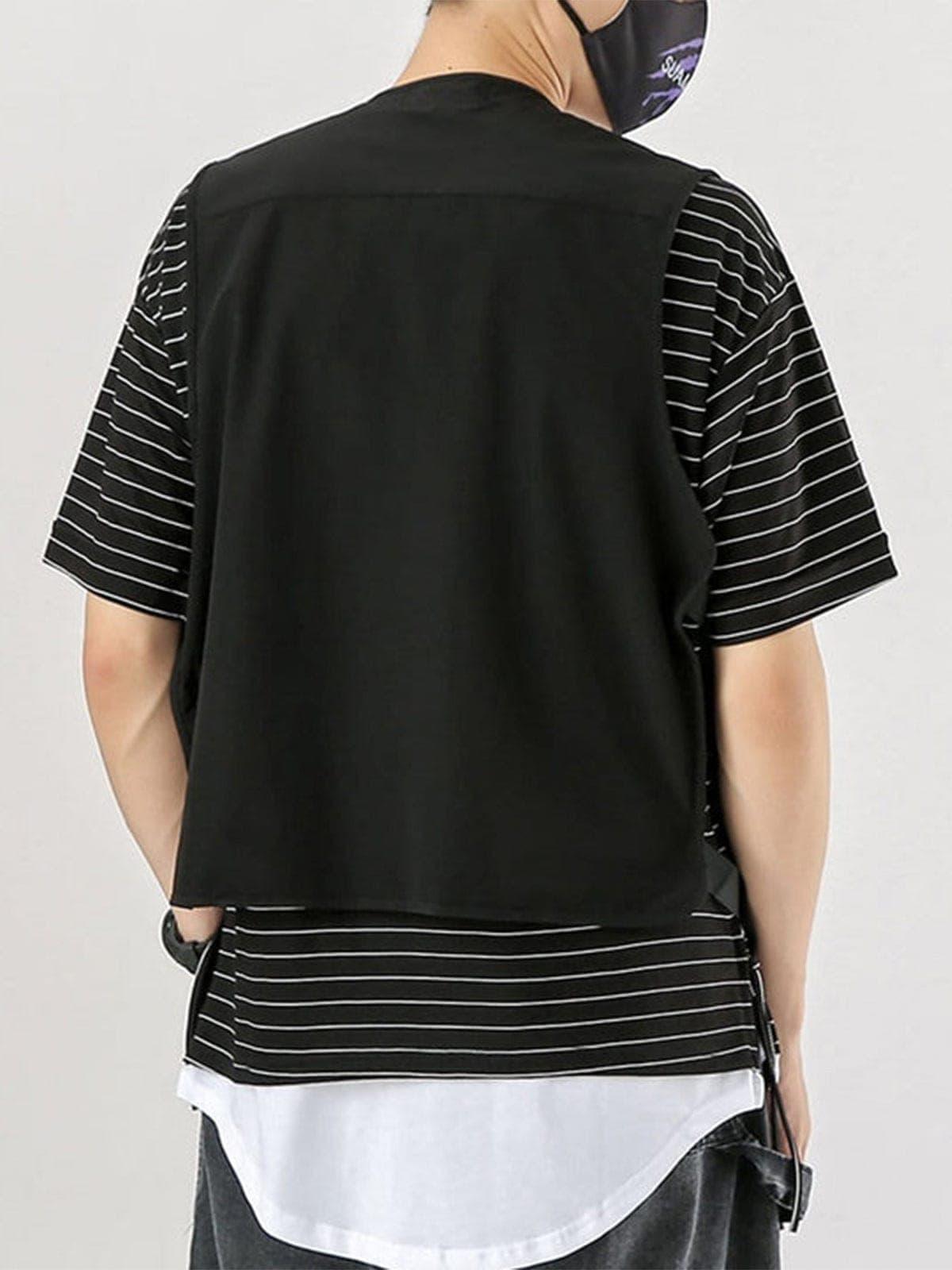 Combat Zipper Pocket Cardigan Vest
