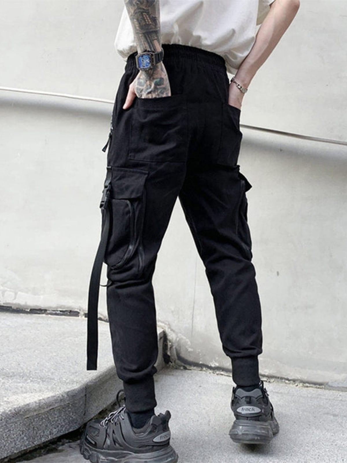 Side Zipper Pockets Cargo Pants