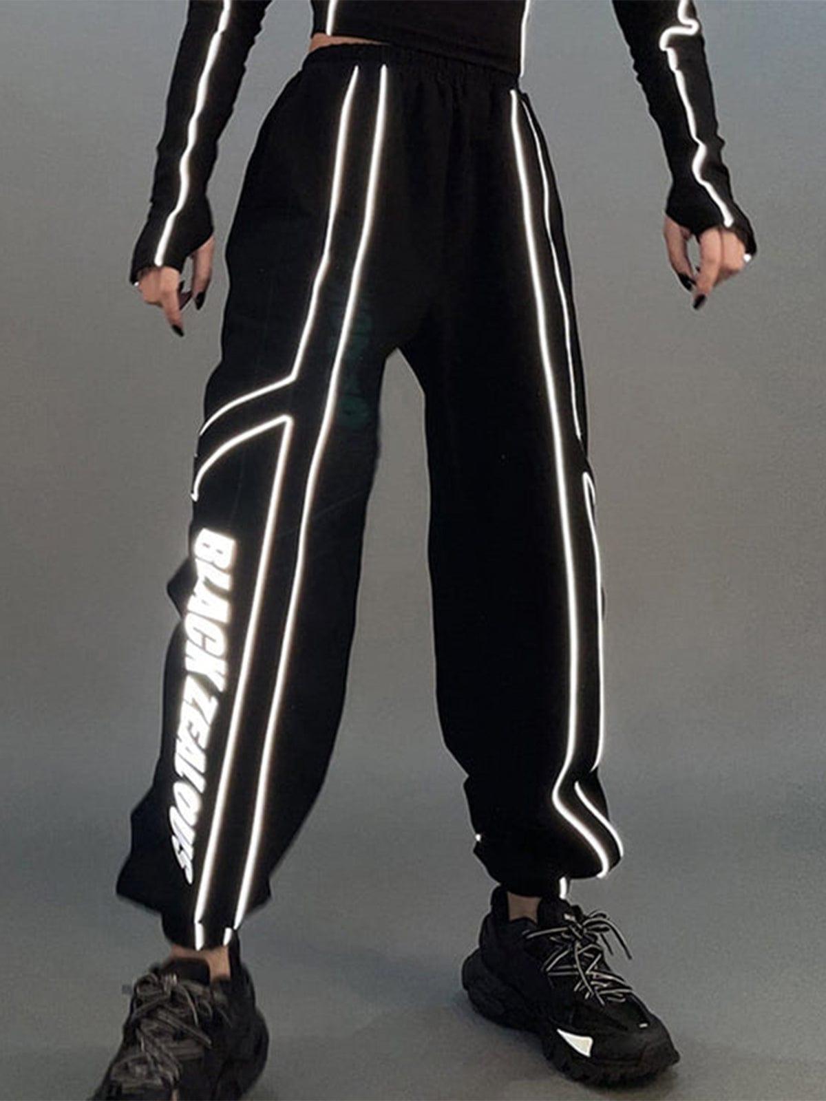 Reflective Letters Pants