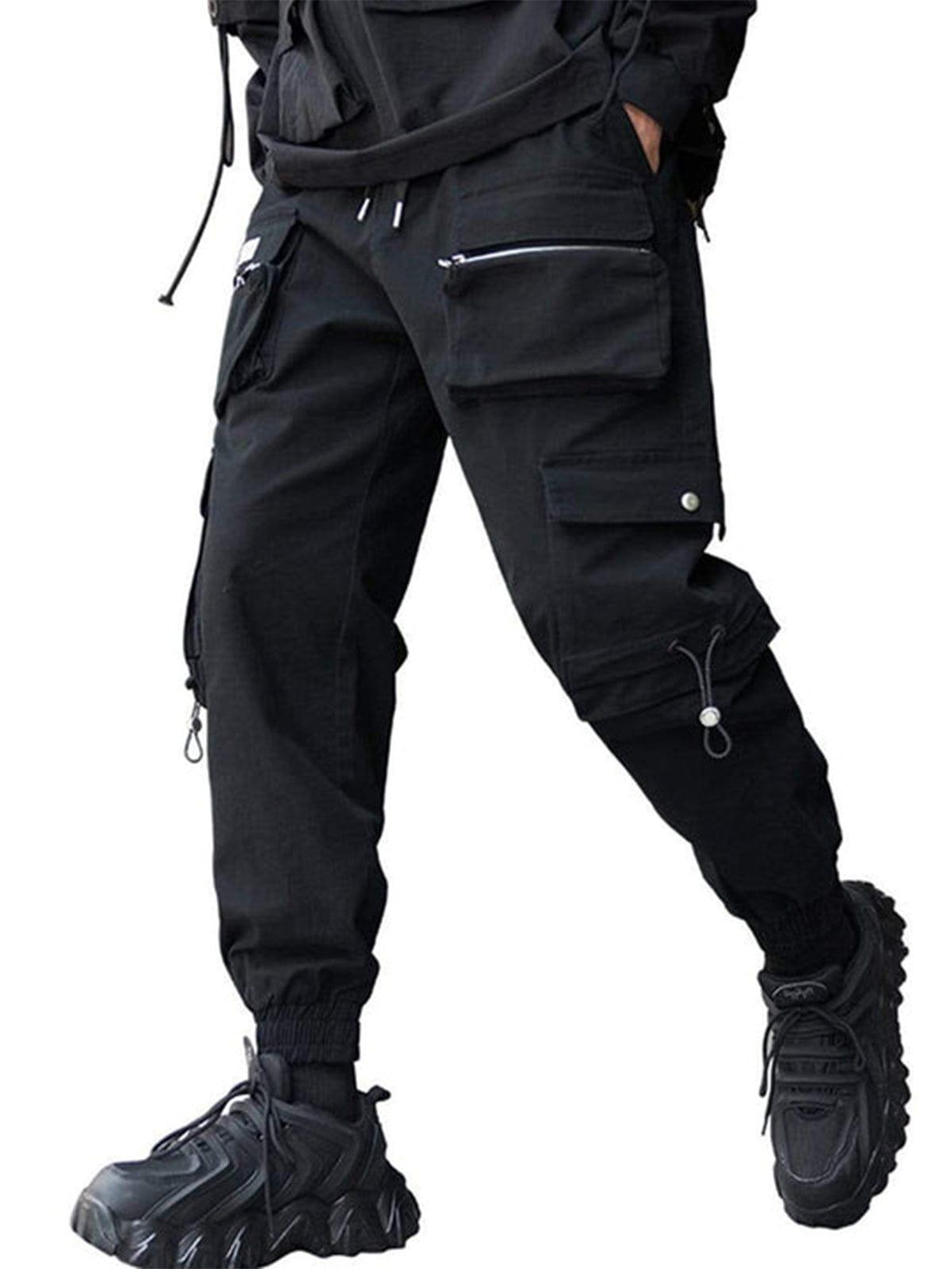 Three-dimensional Zipper Pockets Cargo Pants