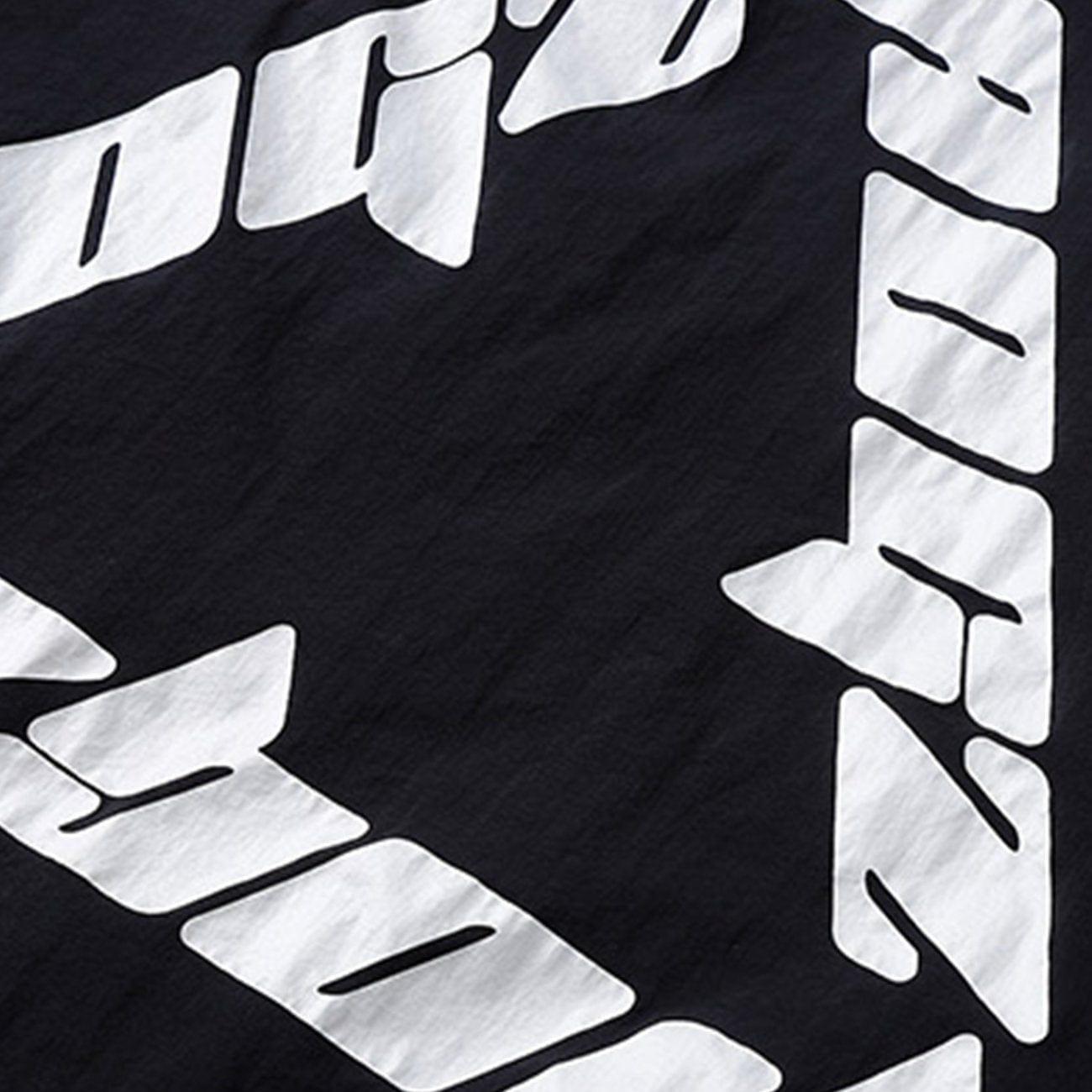 Function Patchwork Print Sweatshirt