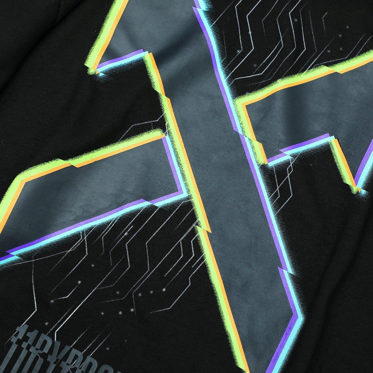 Multicolored Letter X Print Tee