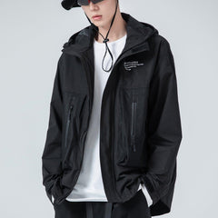Stitched Zipper Pocket Jacket