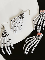 Hip Hop Ghost Hand Earrings