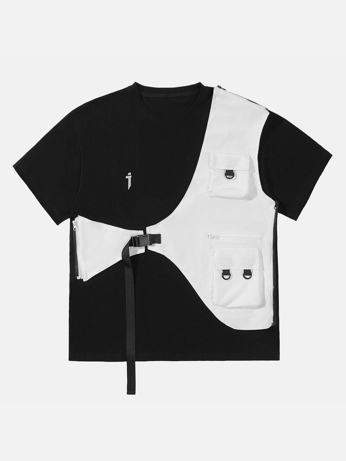 Detachable Patchwork Tee