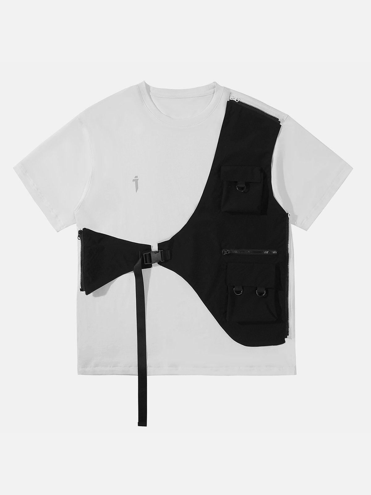 Detachable Patchwork Tee