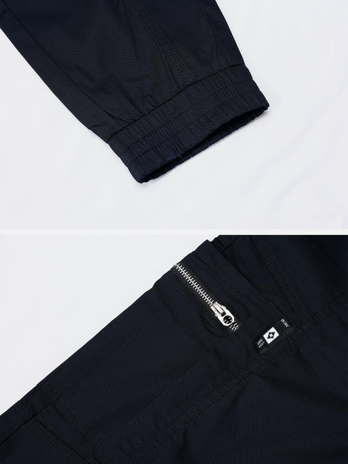 Multi Pockets Zip Up Cargo Pants