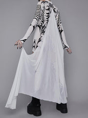 Vintage Print Pantyhose Dress
